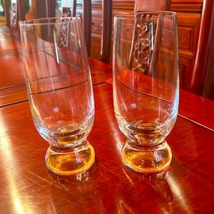 Goblets With Amber Stem